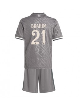 Real Madrid Brahim Diaz #21 Replika Tredje Kläder Barn 2024-25 Kortärmad (+ byxor)